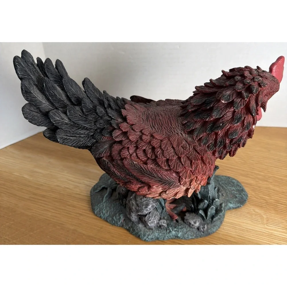Vintage Character Collection Red/black Rooster Decor Farmhouse